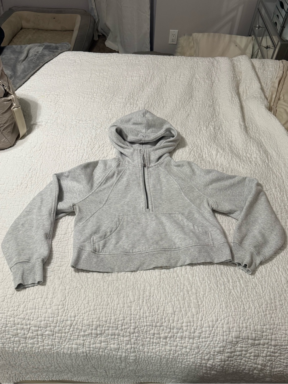 Light Heather Grey Lululemon Scuba Half Zip